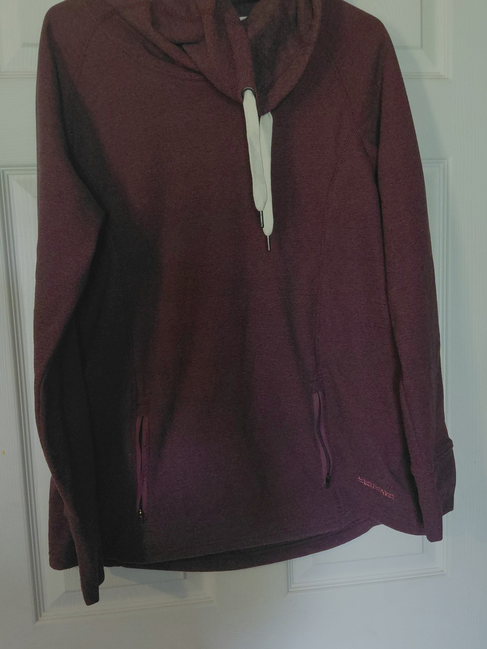 Plush Cowl Neck Pullover Sweater in Deep Plum